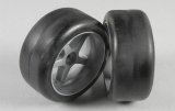 画像: スリック タイヤ S/63mm 1:6, 接着済, 2個[FG06417/09]
